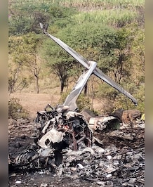 Pics Show Wreckage Of Ajit Pawar's Plane, People Mourning
