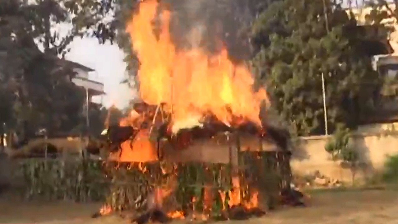 Magh Bihu Celebrations Begin in Assam, Community Bonfires Light Up Guwahati