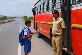 Solapur News : पाचवीच्या मुलाला हायवेवर दिलं उतरवून; लालपरीच्या कंडक्टरकडून भयंकर शिक्षा, संतापजनक कृत्य!