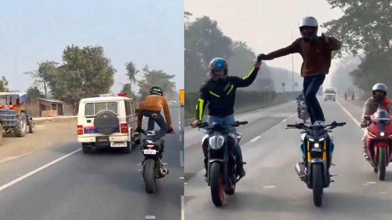 Bihar Highway Stunt By Reckless Bikers Goes Viral, Traffic Police File Case