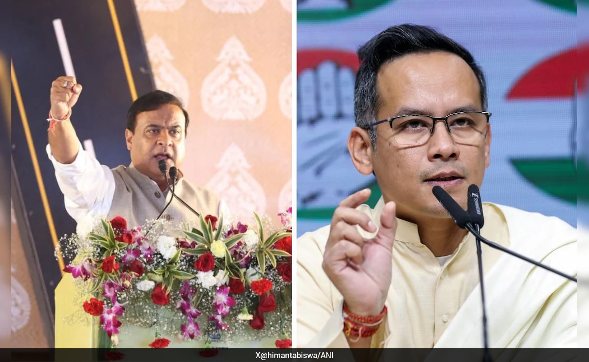 "He Is Afraid Of Us": Gaurav Gogoi's Swipe At Himanta Sarma
