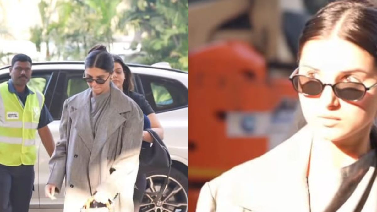 Tara Sutaria Spotted At Mumbai Airport In First Appearance Since Veer Pahariya Breakup Rumours