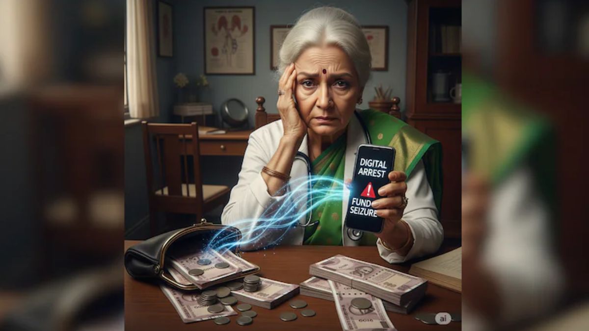 85 साल की बुजुर्ग महिला के साथ 'डिजिटल अरेस्ट' के नाम पर 1.34 करोड़ की ठगी
