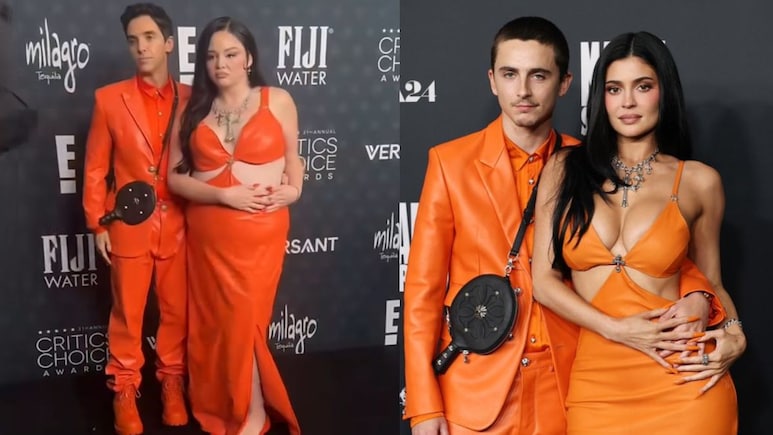 <i>Hacks</i> Stars Spoof Timothee Chalamet And Kylie Jenner's Bold Orange Outfits At Critics Choice Awards