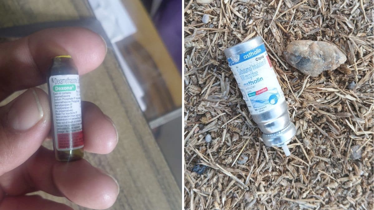 साध्वी के कमरे में मिले इंजेक्शन और आश्रम के बाहर मिले अस्थालीन की सीसी