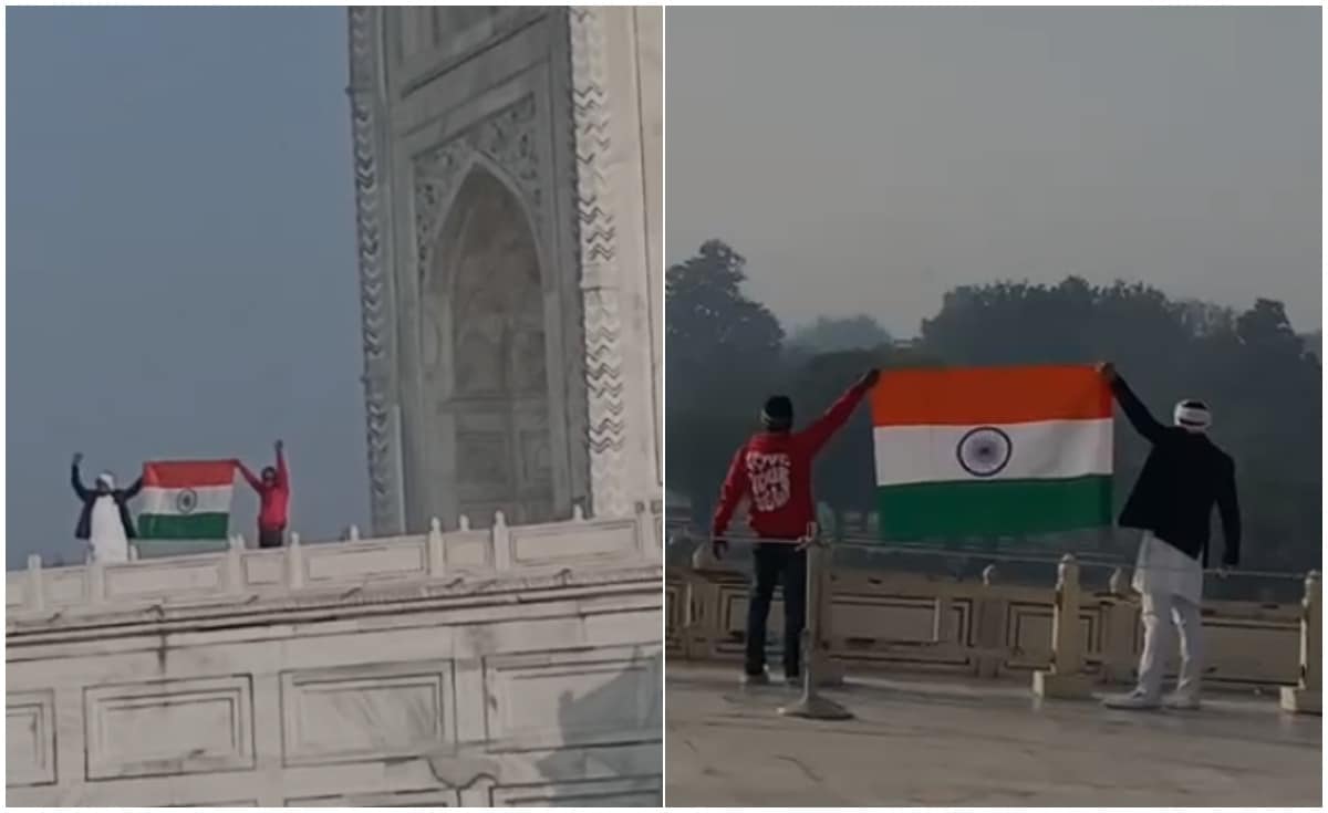 ताजमहल के अंदर फहराया गया तिरंगा, वीडियो सोशल मीडिया पर वायरल