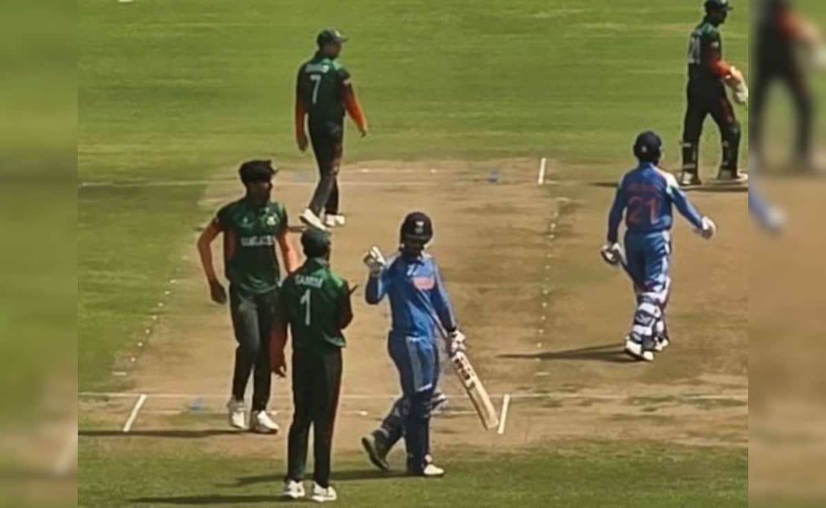 IND vs BAN U19 World Cup LIVE Score: वैभव सूर्यवंशी से भिड़े बांग्लादेशी उपकप्तान ज़वाद अबरार, जमकर हुई बहसबाजी