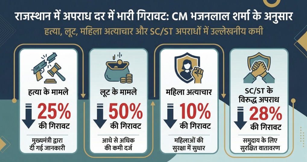 साल 2023 की तुलना में क्राइम रेट