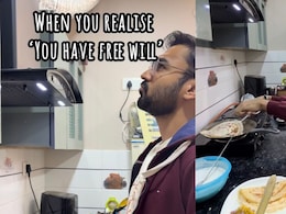 Watch: Man Sits On A Chair While Cooking Parathas, Internet Calls It "Genius"