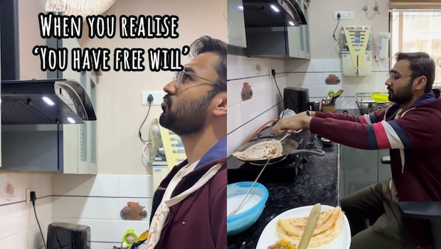Watch: Man Sits On A Chair While Cooking Parathas, Internet Calls It 'Genius'
