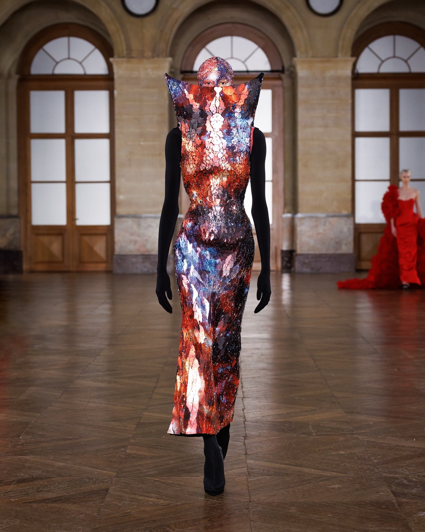 The colour palette leaned heavily into an interstellar mood. Photo: Gaurav Gupta The colour palette leaned heavily into an interstellar mood. Photo: Gaurav Gupta