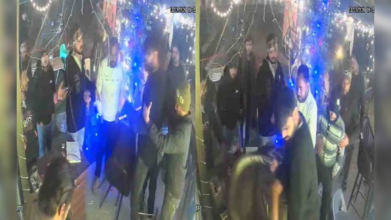 &nbsp;कैफे में जमकर की तोड़फोड़... CCTV में कैद हुई दरोगा के बेटे की गुंडागर्दी