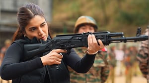 Actor Bhumi Pednekar Experiences Rifle Training with Soldiers