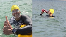 15km, 7 Hours: Milind Soman Pulls Off His Longest Swim Along Goa Coast