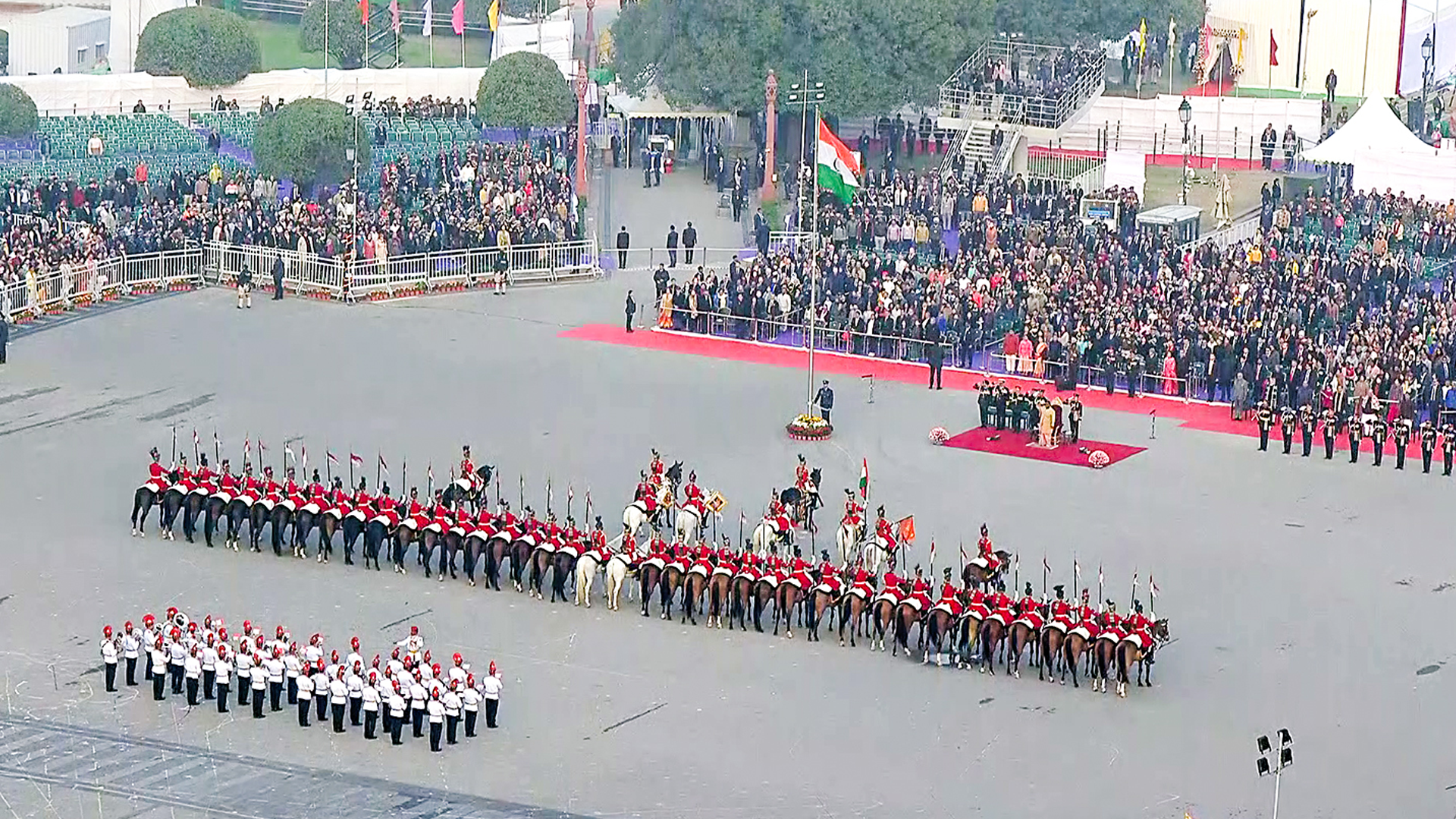 Beating Retreat Ceremony Marks Grand Finale of Republic Day Celebrations