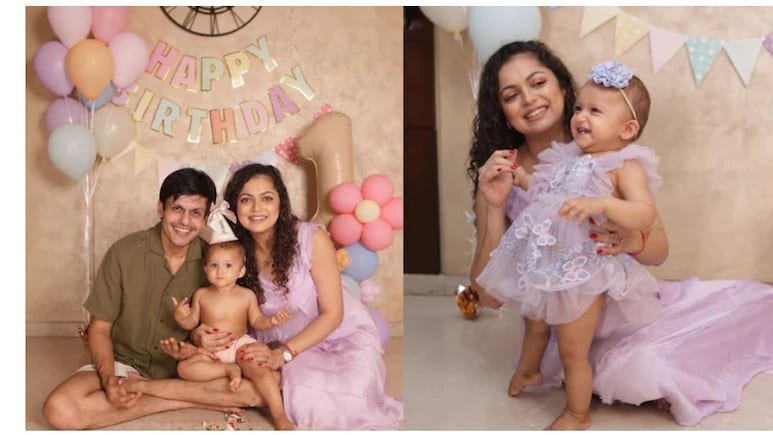 दृष्टि धामी ने पति नीरज खेमका के साथ दिखाया बेटी लीला का चेहरा, तस्वीरें हो रही वायरल