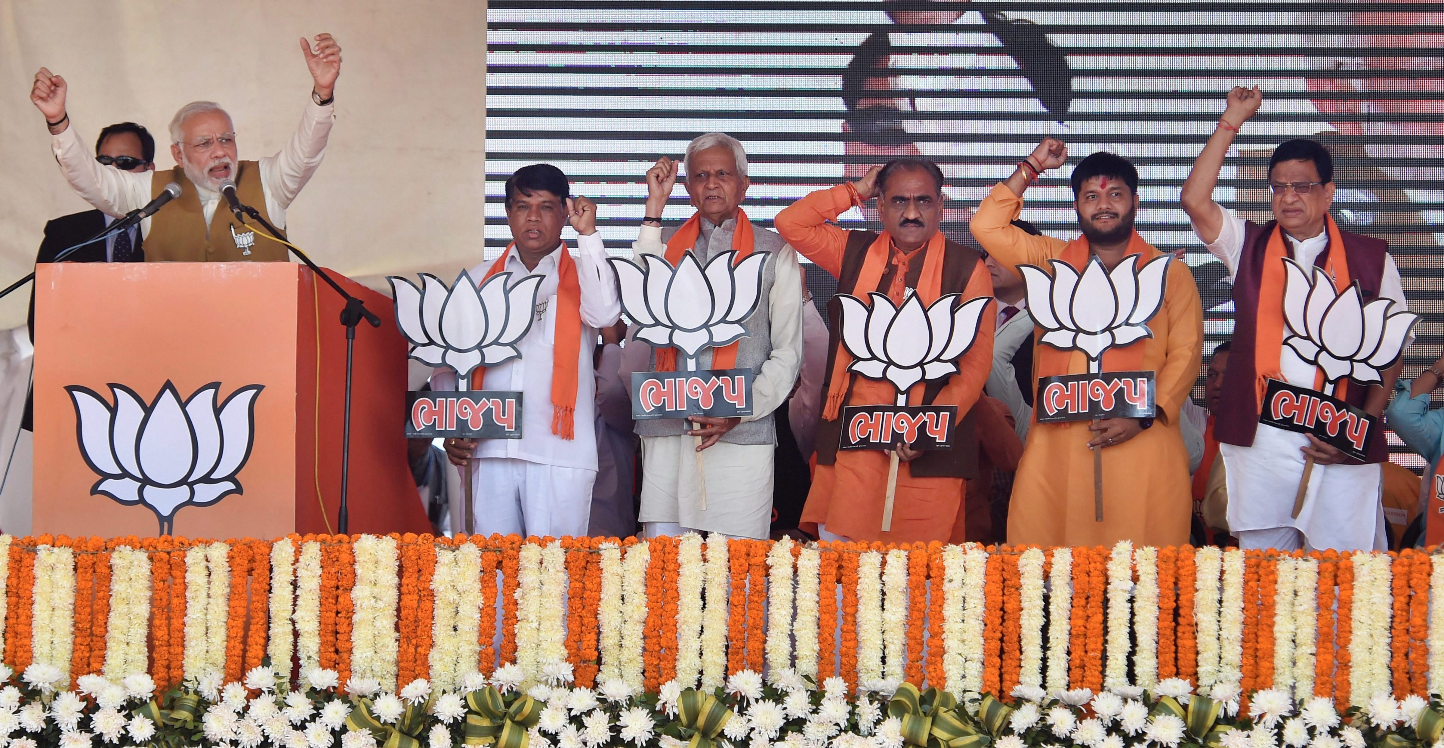 Day Ahead Of Voting In Gujarat, BJP Releases Manifesto