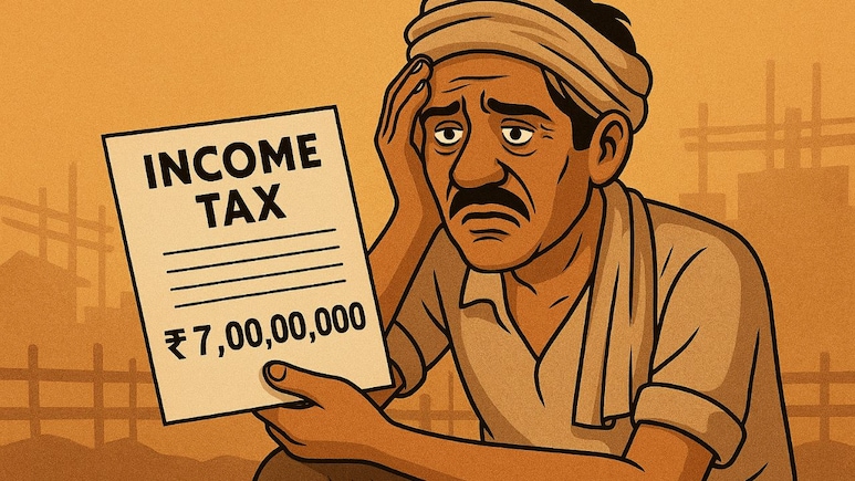 घर में फूटी कौड़ी नहीं, इनकम टैक्स ने भेजा 7 करोड़ का नोटिस, लेकिन कहानी अभी बाकी है