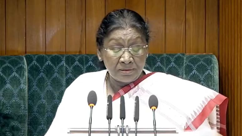 संसद: राष्ट्रपति ने G RAM G का जिक्र किया तो विपक्ष ने क्या किया? वीडियो में देखिए