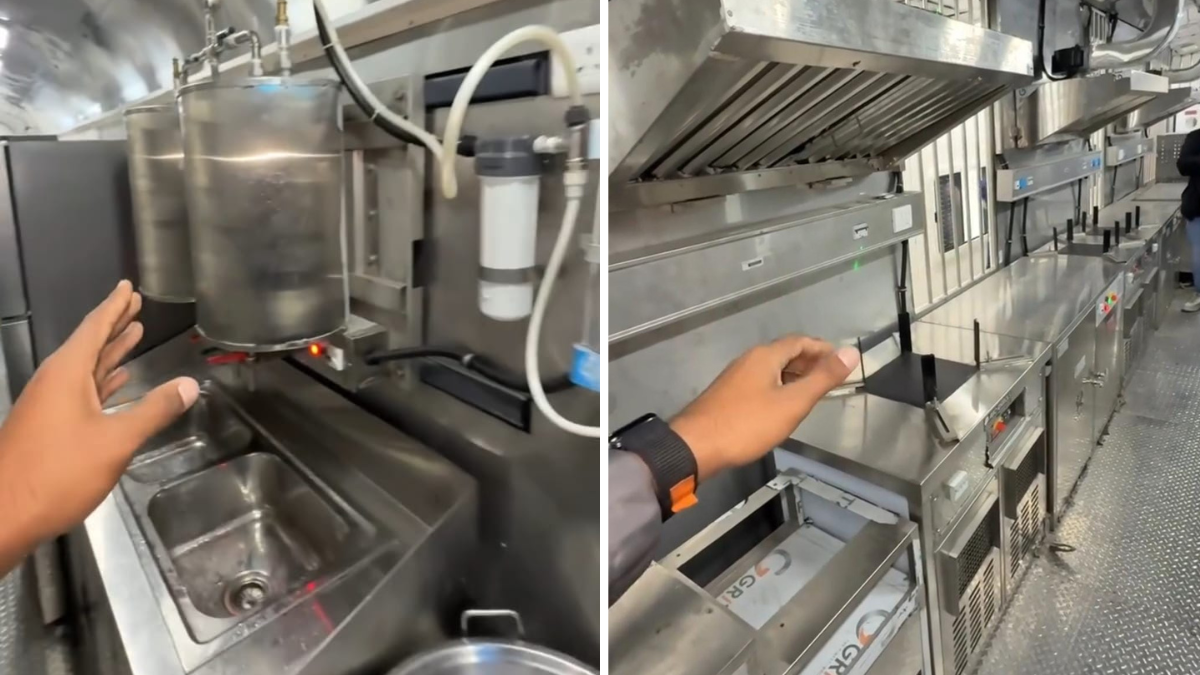 Viral Video Shares A Look Inside Amrit Bharat Express Pantry Car With Modern Equipment