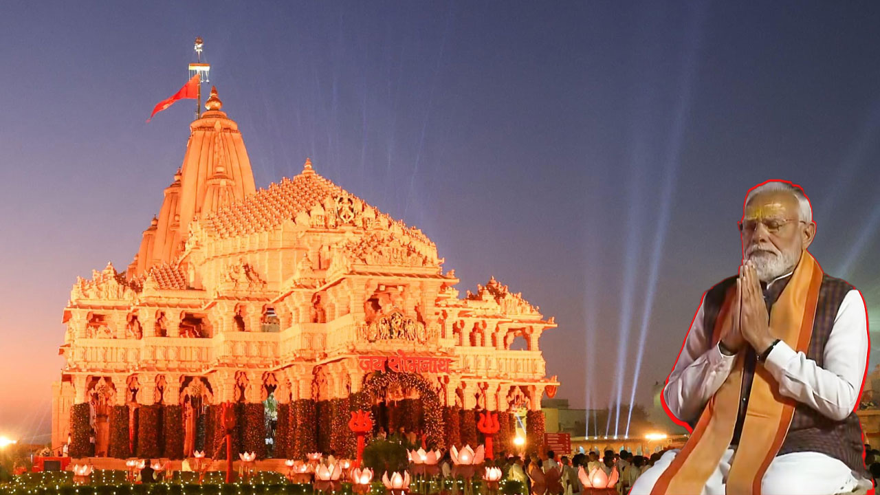 PM Modi Leads Somnath Swabhiman Parv, Celebrating Thousand Years Of Temple Resilience