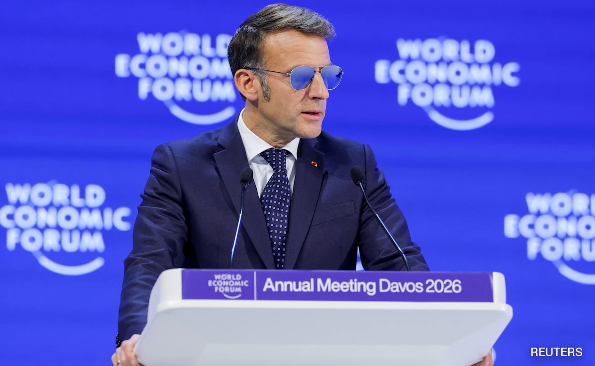 'We Prefer Respect To Bullies, Rule Of Law To Brutality': Macron At Davos 'We Prefer Respect To Bullies, Rule Of Law To Brutality': Macron At Davos