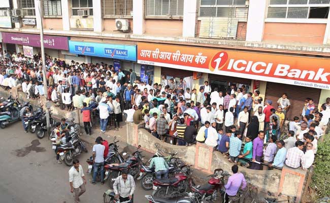 Demonetisation:Queues Get Shorter At Banks; No Respite At ATMs