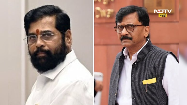 Sanjay Raut: राऊत- शिंदे आमने-सामने!, शिंदेंनी हात जोडले, त्यानंतर राऊतांनी जे केलं त्याची सगळीकडेच चर्चा