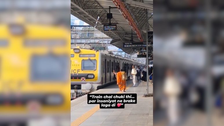 Watch: Driver Stops Mumbai Local Train Mid-Departure To Allow Elderly Woman To Board, Wins Hearts