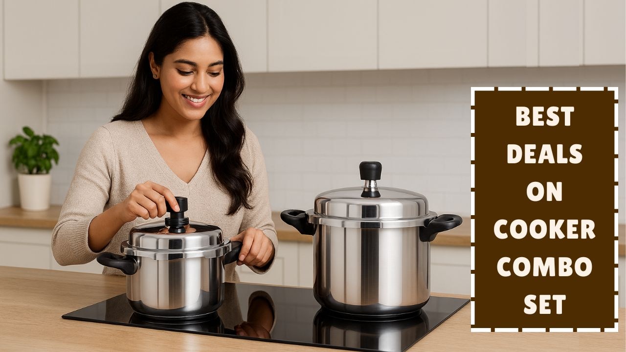 Cooker Combo Set: कम कीमत में प्रीमियम क्वालिटी प्रेशर कुकर कॉम्बो सेट पर बेहतरीन डील्स, देखें बेस्ट ऑफर्स