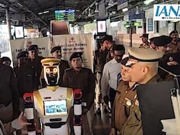 Humanoid Robot At Visakhapatnam Railway Station For Passenger Safety