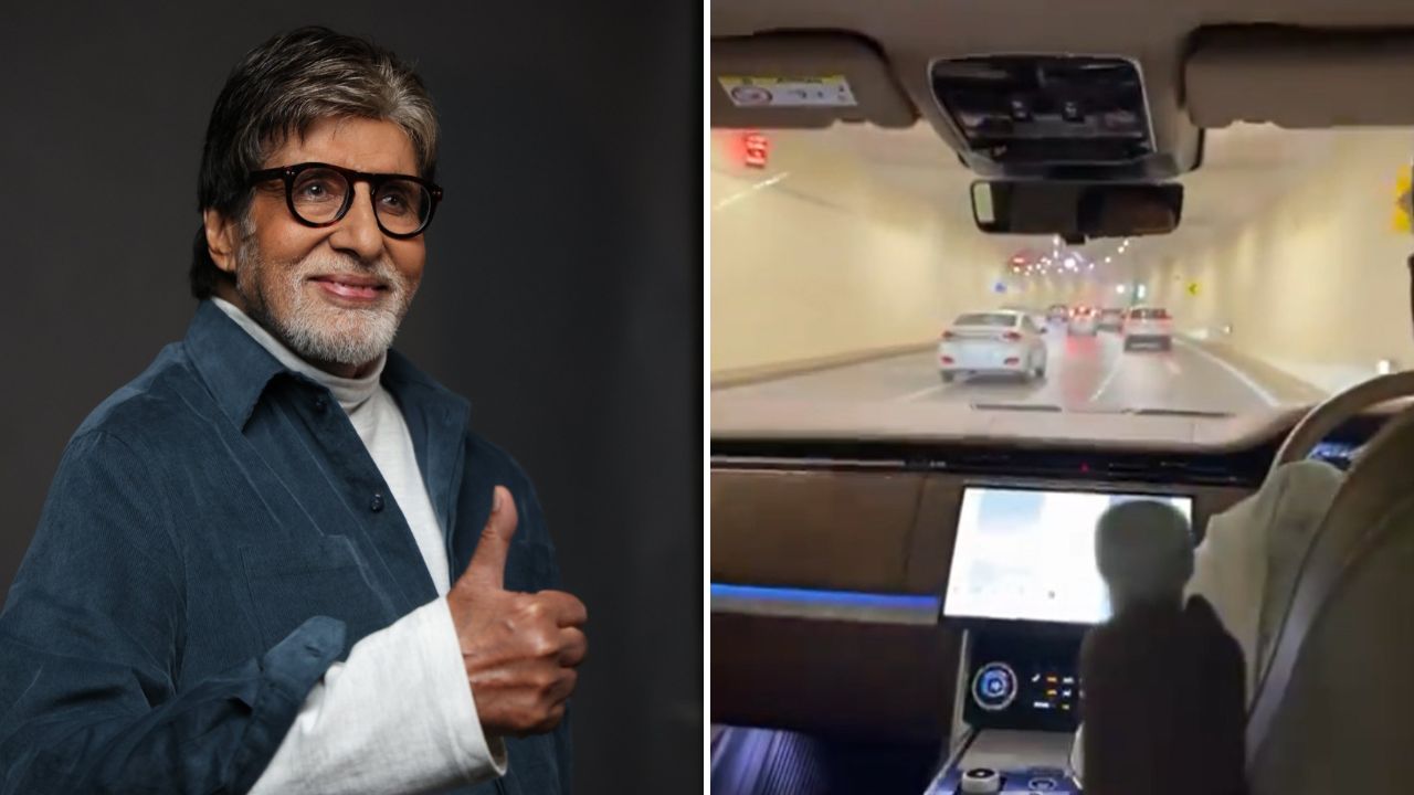 'A Marvel': Amitabh Bachchan Drives Through Mumbai's Coastal Road Tunnel|WATCH