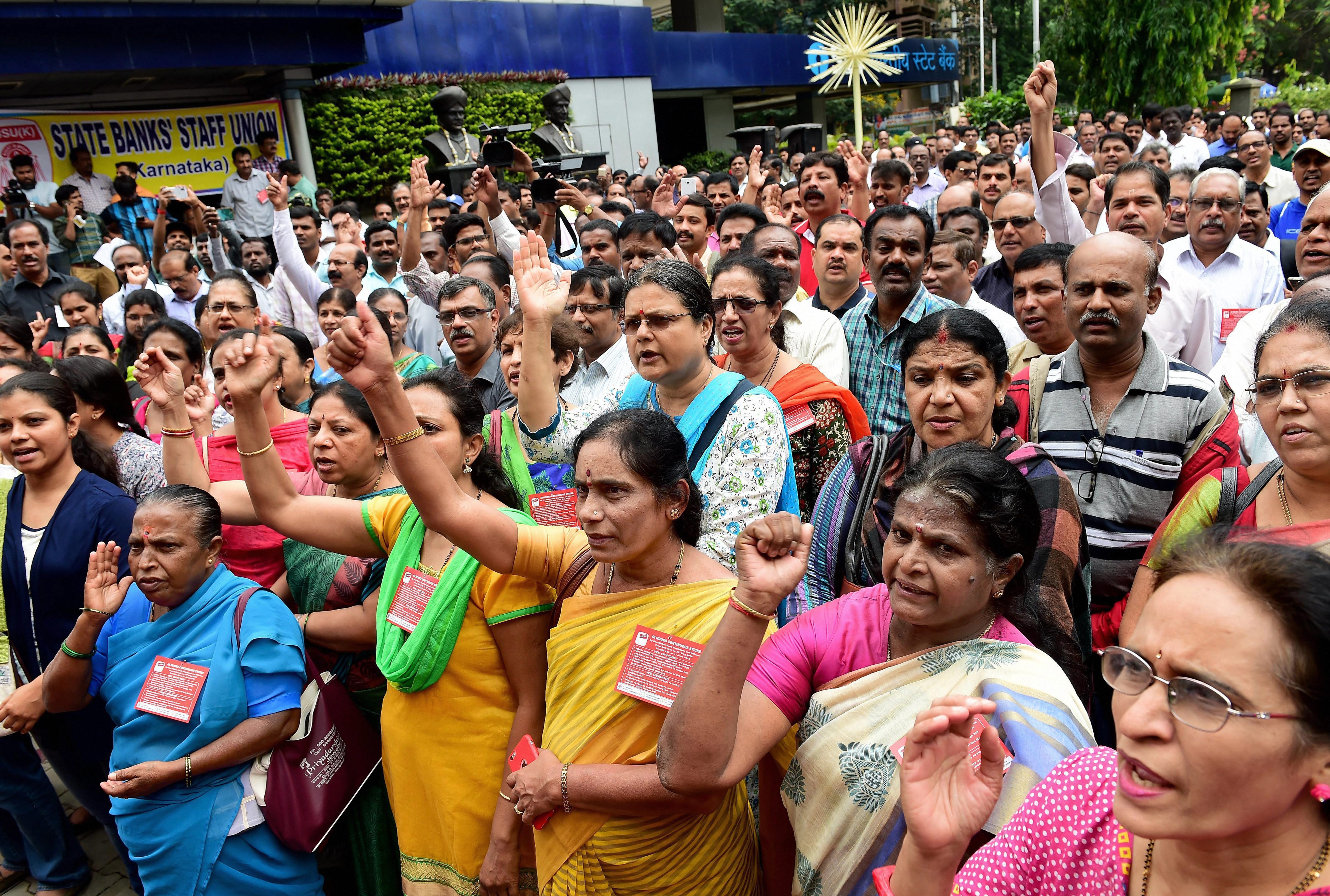 Services May Be Hit As Bank Unions Call For A Two-Day Strike