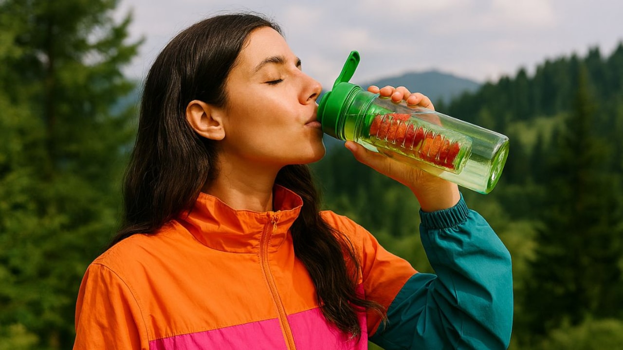 Quench your thirst with water that tastes like your favourite fruits using these infuser water bottles