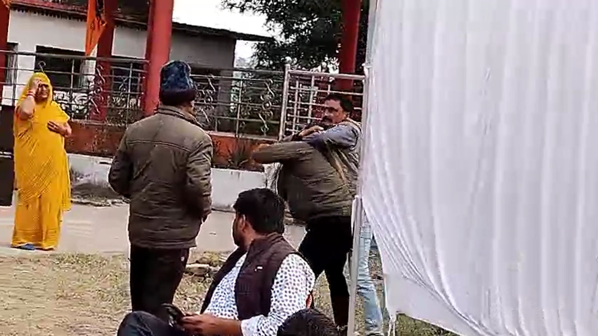 In Dramatic Video, BJP MLA Seen Being Abused At Temple, Man Arrested