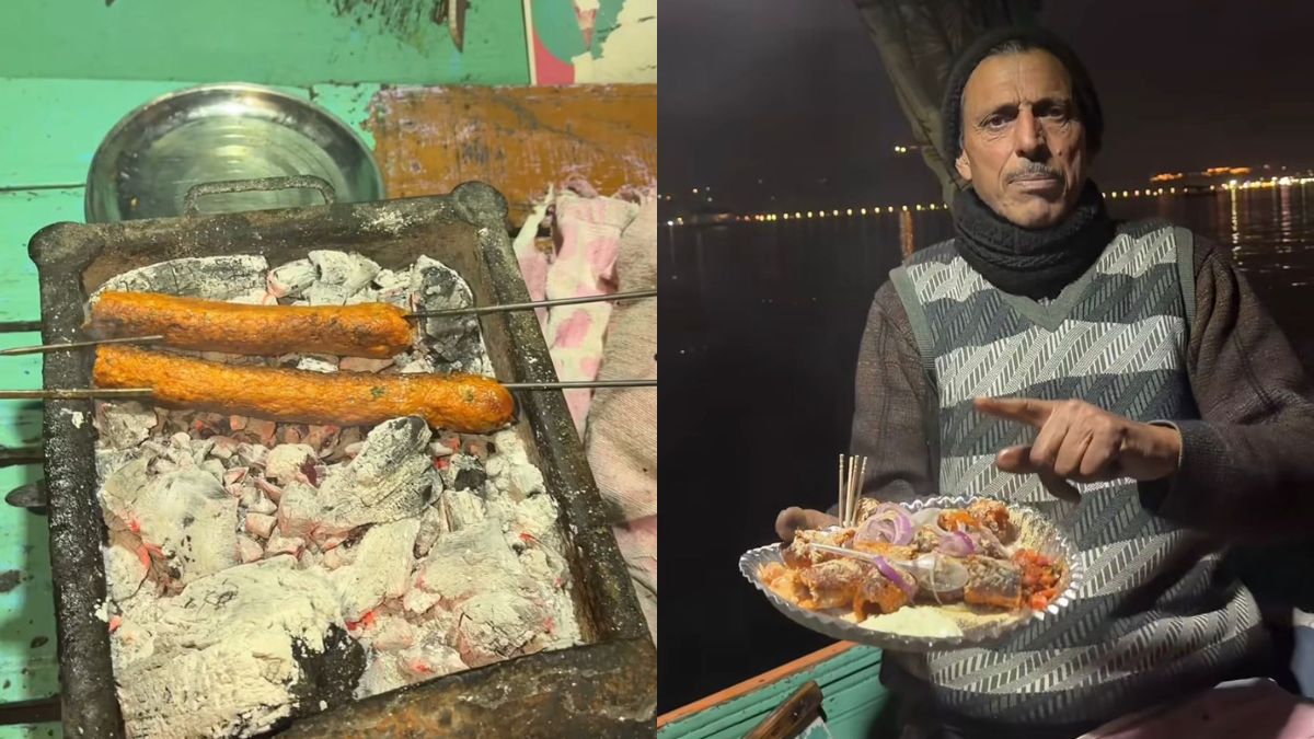 Watch: Video Of Vendor Cooking Kebabs On Shikara Boat At Dal Lake Goes Viral