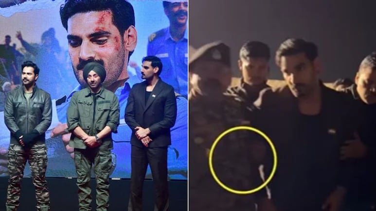 Border 2 : 'घर कब आओगे' लॉन्च इव्हेंटमध्ये अहान शेट्टी भडकला? BSF जवानांसोबत केलं असं काही..व्हिडीओ व्हायरल