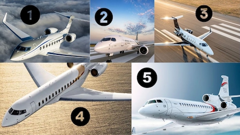 जगातील 5 सर्वात सुरक्षित प्रायव्हेट जेट, VVIP लोकांचाही आहे विश्वास; PM मोदी, मस्क, रोनाल्डोंचाही समावेश