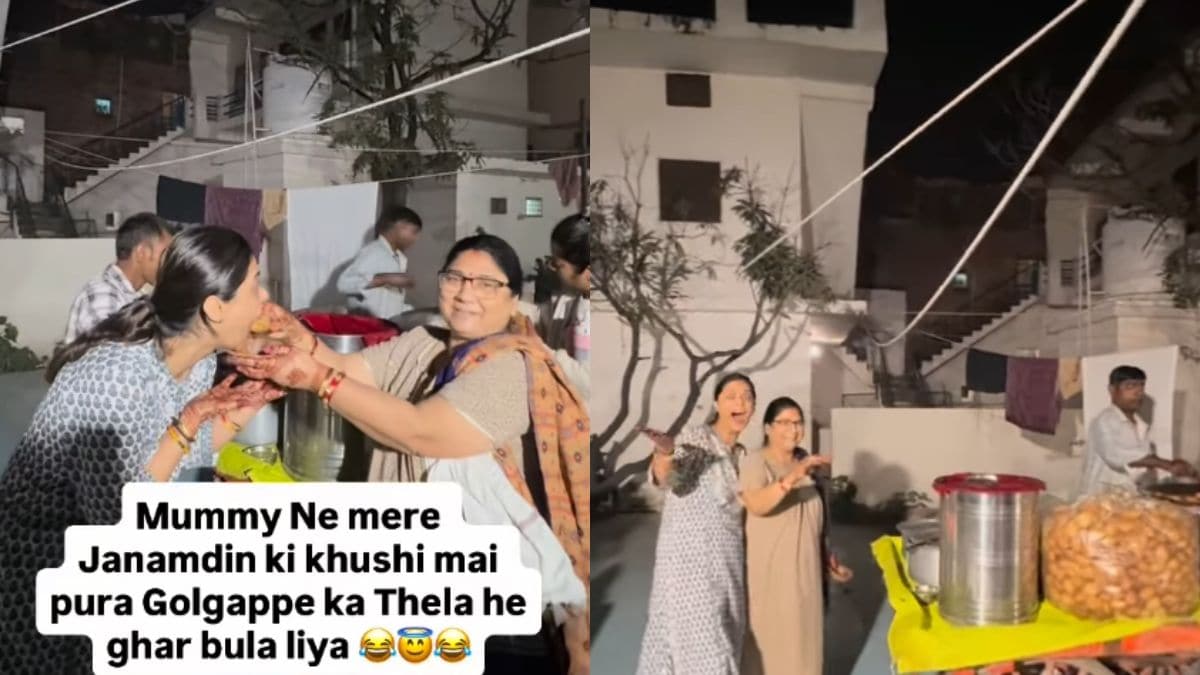 Viral: Mom Surprises Daughter On Birthday With Gol Gappa Cart At Home