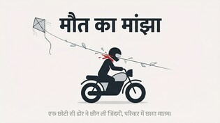 पतंग के मांझे ने छीन ली जिंदगी, बेटी को आखिरी कॉल कर बाइक सवार ने तोड़ दिया दम