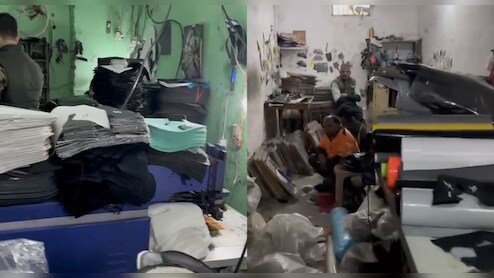 दिल्ली में नकली ब्रांडेड जूतों की फैक्ट्री का भंडाफोड़, नाइकी, न्यू बैलेंस, एडिडास के डुप्लीकेट जूते जब्त