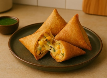How To Make Delicious Cheese Corn Samosa At Home