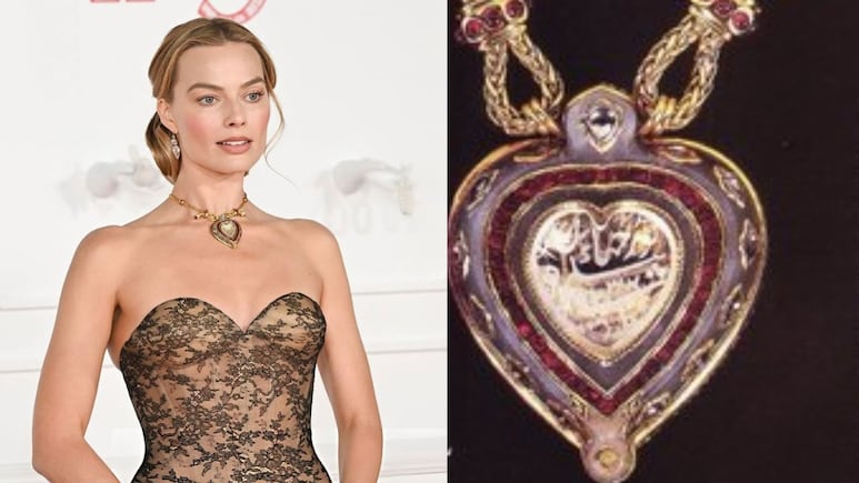 Margot Robbie Wears Elizabeth Taylor's Rs 74 Crore Taj Mahal Necklace, Desi Internet Says, "Stolen From India"
