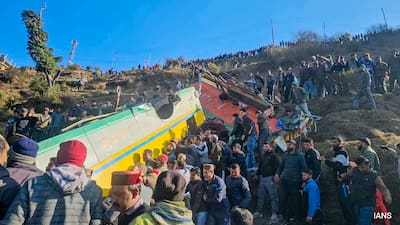 Private Bus Falls Into Gorge in Sirmaur District, Himachal Pradesh, Killing 14