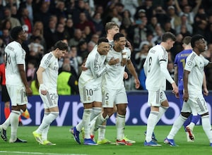 Kylian Mbappe, Vinicius Help Real Madrid Thrash Monaco In Champions League