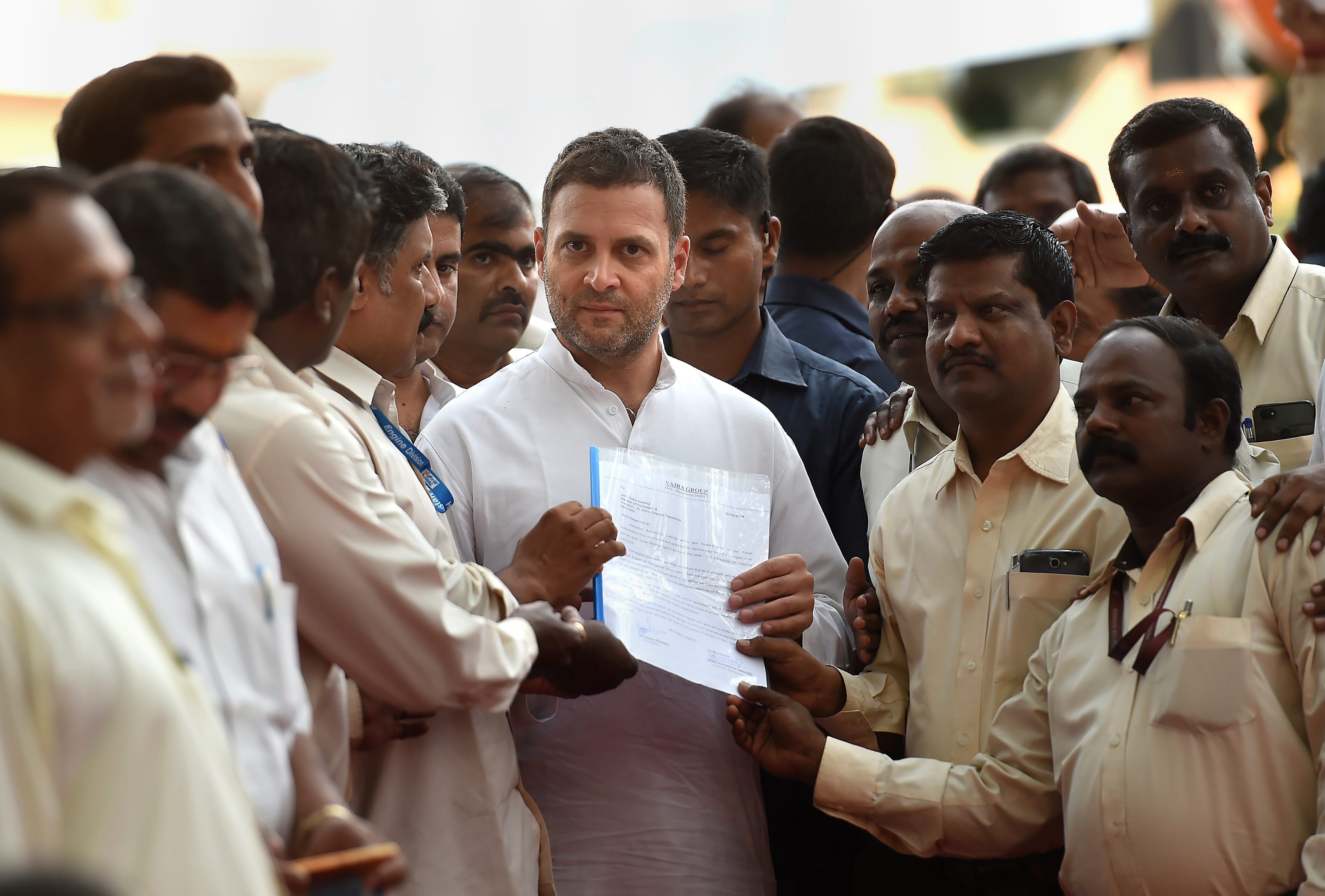 Rahul Meets HAL Employees As He Steps Up Rafale Attack On Modi