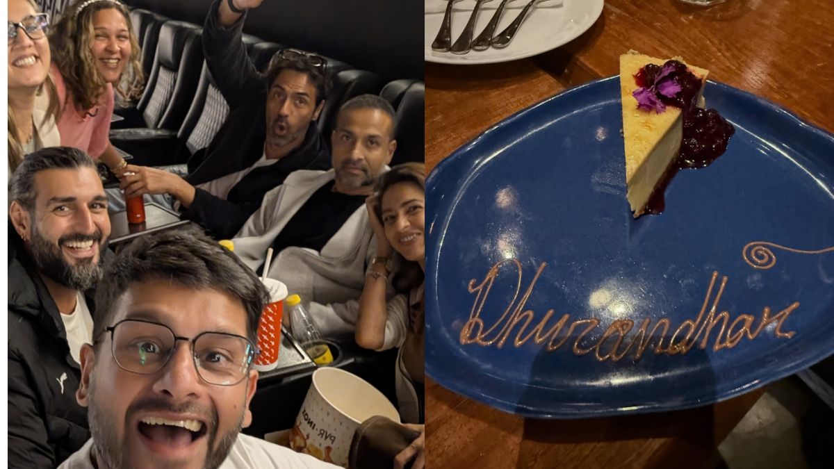 In Pics: Arjun Rampal Has A Blast As He Watches <i>Dhurandhar</i> With His "Goa Gangsters"