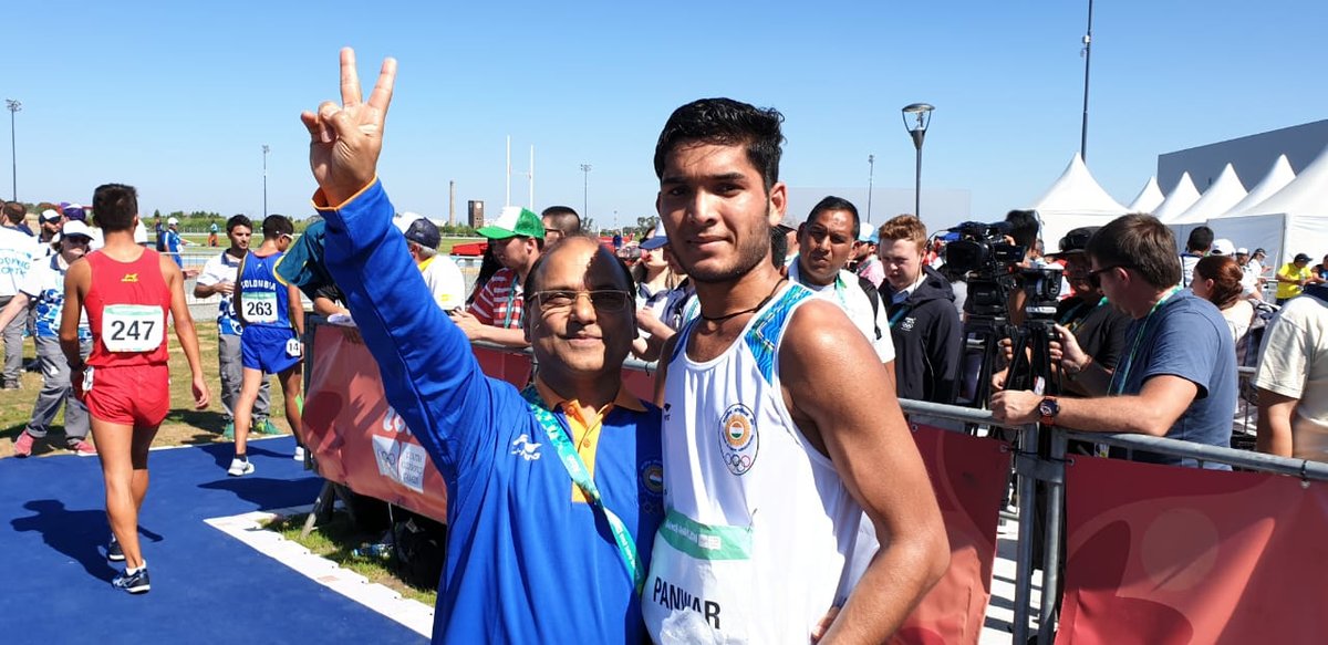 India&rsquo;s Suraj Panwar Wins Silver In Men&rsquo;s 5,000 Meter Race Walk At Youth Olympics