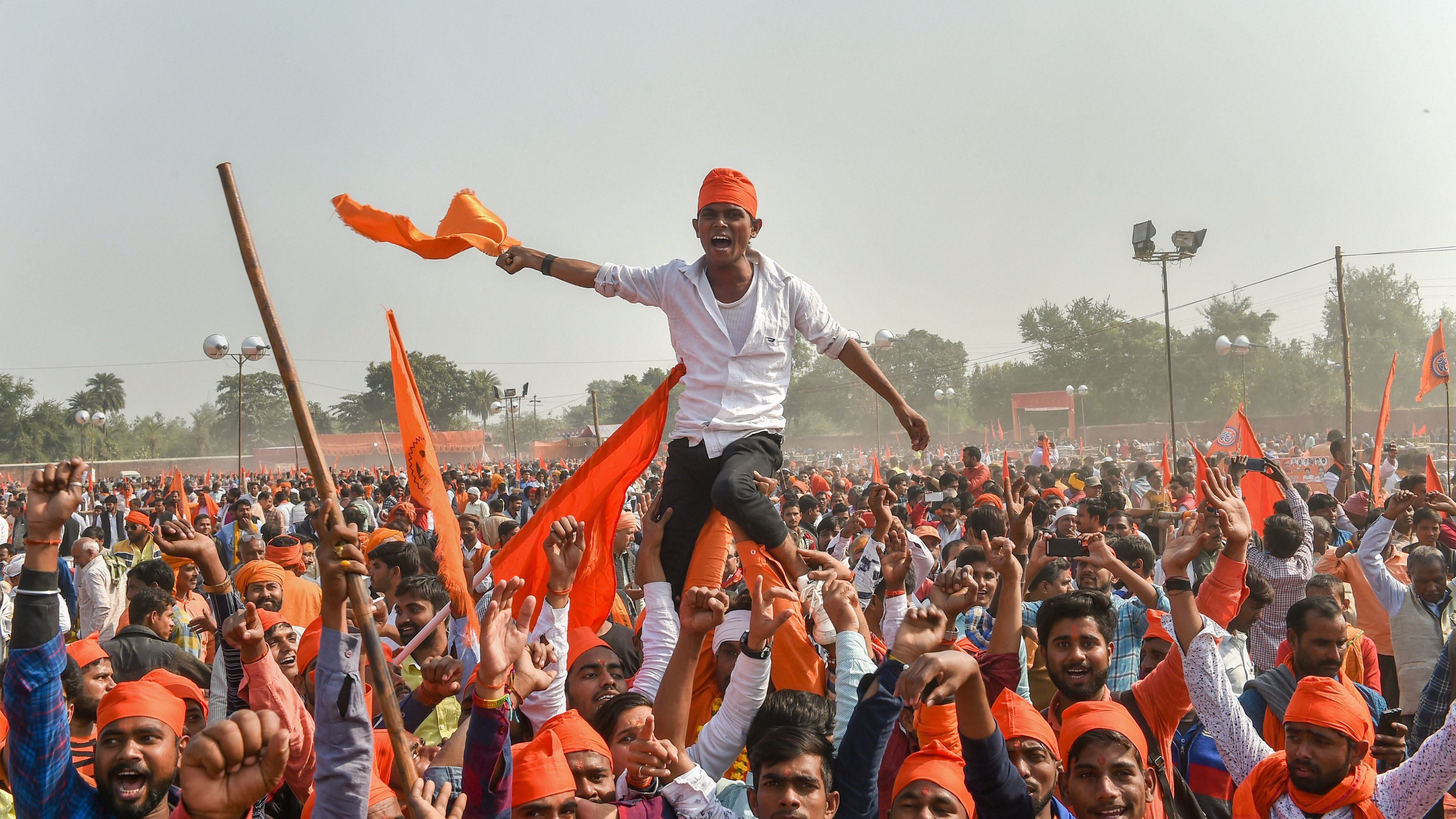 Ayodhya Turns Saffron As Shiv Sena, RSS, VHP Renew Ram Temple Push