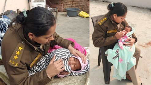 VIDEO: वर्दी में मां बनीं पुलिस अफसर! शराब के अड्डे पर रोता मिला तीन माह का मासूम, गोद में लेकर पिलाया दूध